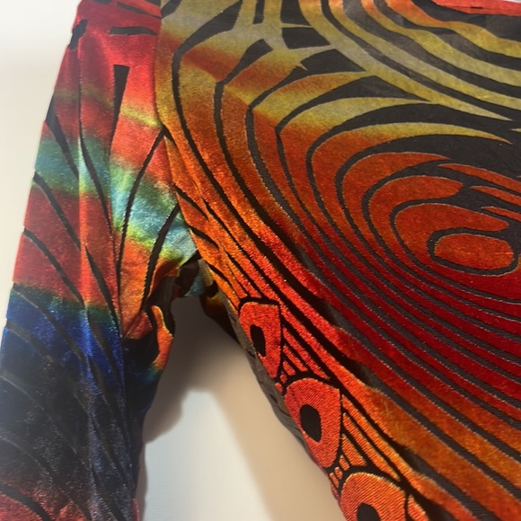 Codigo colorful metallic like multicolor long sleeve fashion  top - Picture 9 of 10